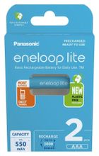 Panasonic, Eneloop, akumulatorki, Lite, AAA 550mAh, 2 szt.