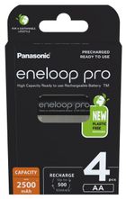 Panasonic, Eneloop, akumulatorki, Pro, AA 2500mAh, 4 szt.