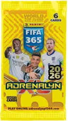 Panini, FIFA 365, Adrenalyn XL, 2026, saszetka z kartami kolekcjonerskimi, 1 szt.