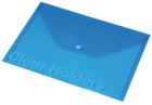 Panta Plast, Focus, koperta na zatrzask, przezroczysta, niebieska, A4, 1 szt.