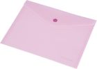 Panta Plast, Focus, koperta na zatrzask, przezroczysta, różowa, A4, 1 szt.
