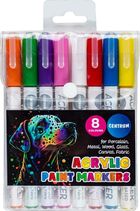 Panta Plast, markery akrylowe z dociskiem do malowania, 8 kolorów