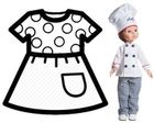 Paola Reina, ubranko kucharza dla lalek, 32 cm