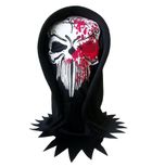 Party Tino, maska zakrwawiona czaszka z kapturem, 130 cm