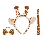 Party Tino, strój żyrafy: opaskaz uszami, ogon, muszka