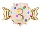 PartyDeco, balon foliowy, cukierek, 3, 61-37 cm