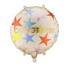 PartyDeco, balon foliowy, pastylka, Congrats, 35-35 cm