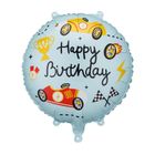 PartyDeco, balon foliowy, pastylka, Happy Birthday, 35-35 cm