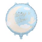 PartyDeco, balon foliowy, pastylka, Witaj w Domu, jasnoniebieski, 35-35 cm, 1 szt.