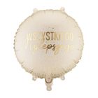 PartyDeco, balon foliowy, pastylka, wszystkiego najlepszego, 35-35 cm