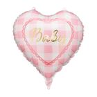 PartyDeco, balon foliowy, serce, Baby, jasnoróżowy, 35 cm, 1 szt.