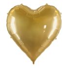 PartyDeco, balon foliowy, Serce XXL, złoty, 136-129 cm, 1 szt.
