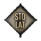 PartyDeco, balon foliowy, sto lat, 46-46 cm