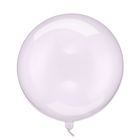 PartyDeco, balon kula, transparentny fiolet, 40 cm