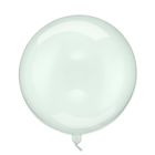 PartyDeco, balon kula, transparentny zielony, 40 cm