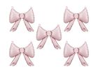 PartyDeco, balony foliowe do girland, kokardy, pudrowy róż, 25,5-25 cm, 5 szt.