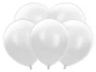 PartyDeco, balony LED, 30 cm, białe, 5 szt.