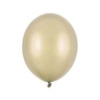 PartyDeco, balony strong, metallic cold gold, 27 cm, 50 szt.
