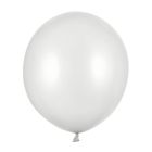 PartyDeco, balony strong, metallic silver snow, 43 cm, 25 szt.