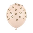 PartyDeco, balony, wzór podkowy, alabastrowy, 30 cm, 6 szt.