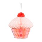 PartyDeco, dekoracja bibułowa, honeycomb muffinka, 20 cm