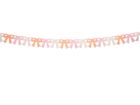 PartyDeco, girlanda papierowa, kokardki, mix trzech kolorów, 3m