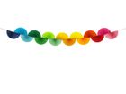PartyDeco, girlanda papierowa, tęczowe wachlarze, 2,5m