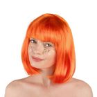 PartyDeco, Kleopatra, krótka peruka, pomarańczowa