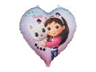 PartyDeco, Koci Domek Gabi, balon foliowy, serce, 35 cm