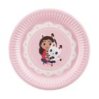 PartyDeco, Koci Domek Gabi, talerzyki papierowe, 18 cm, 6 szt.