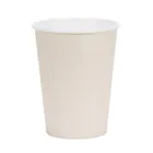 PartyDeco, kubeczki papierowe, beż, 250 ml, 6 szt.