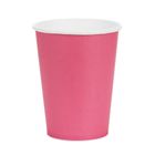PartyDeco, kubeczki papierowe, ciemny różowy, 250 ml, 6 szt.