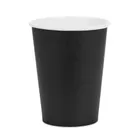 PartyDeco, kubeczki papierowe, czarny, 250 ml, 6 szt.