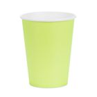 PartyDeco, kubeczki papierowe, jasny zielony, 250 ml, 6 szt.