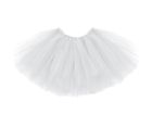 PartyDeco, spódniczka baletowa tutu, biały, 80-34 cm
