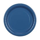 PartyDeco, talerzyki papierowe, granatowy, 23 cm, 6 szt.