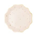 PartyDeco, talerzyki papierowe, gwiazdki, 21 cm, 6 szt.