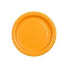 PartyDeco, talerzyki papierowe, jasny pomarańczowy, 18 cm, 6 szt.