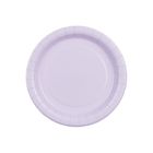 PartyDeco, talerzyki papierowe, lawenda, 18 cm, 6 szt.