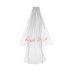 PartyDeco, welon z napisem Bride to be, biały, 63 cm