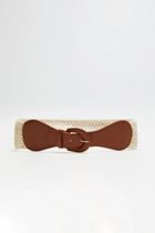 Pasek damski, beżowy, Moodo