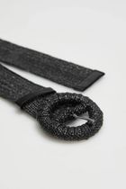 Pasek damski, czarny, Moodo