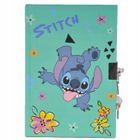 Paso, Lilo i Stitch, pamiętnik z kłódką, A5, 50 kartek, linia, Flowers