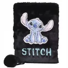 Paso, Lilo i Stitch, pamiętnik z kłódką, pluszowy, A5, 96 kartek, linia, czarny, Sky Blue