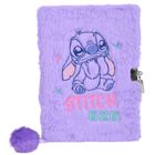 Paso, Lilo i Stitch, pamiętnik z kłódką, pluszowy, A5, 96 kartek, linia, fioletowy, Dreamer