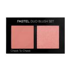 Pastel, Duo Blush Set, paletka róży do policzków, nr 1 cheek to cheek