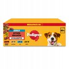 Pedigree, wybór smaków z warzywami w galaretce, mokra karma dla psa, 100g, 80 szt.