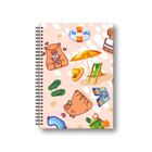 Penmate, brulion, A5, 80 kartek, kratka, Kapibara plaża, 1 szt.