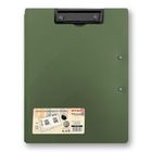 Penmate, deska z dwoma klipami i okładką A4/A3, zielona