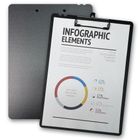 Penmate, deska z klipem A4, morandi czarna